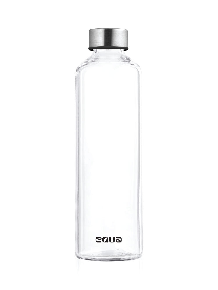 EQUA Glass Bottle Silver