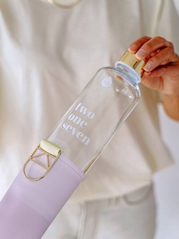 217 White Glass Bottle