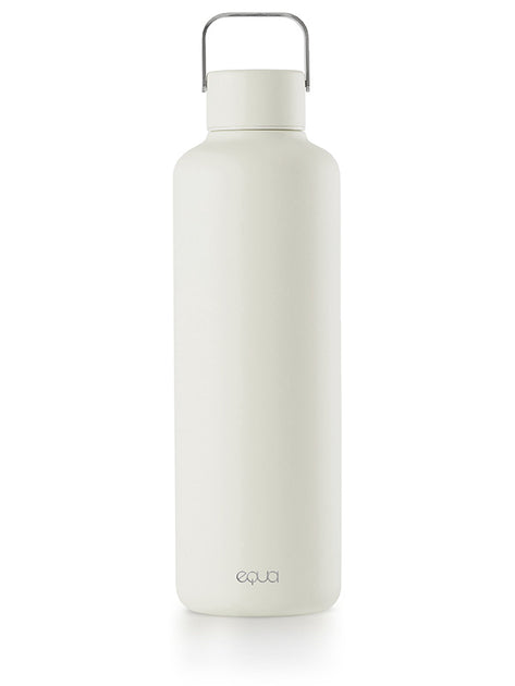 Botella ligera e intemporal de color blanco roto - EQUA - Botellas de agua  sostenibles
