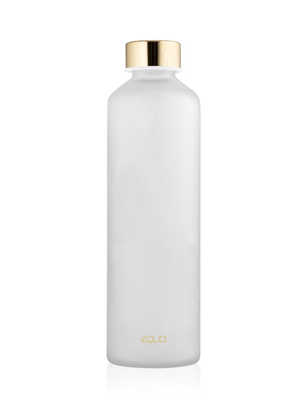 Botella de cristal Velvet White