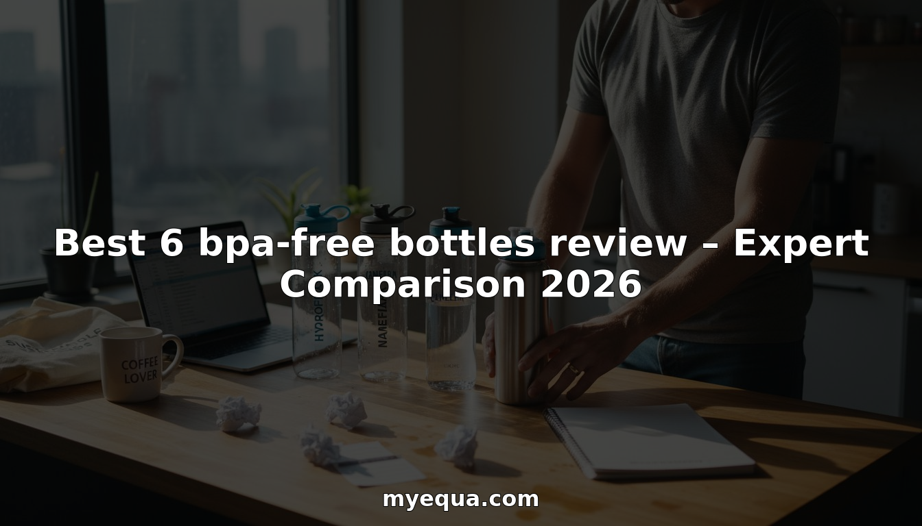 Reviewer comparing six BPA-free bottles