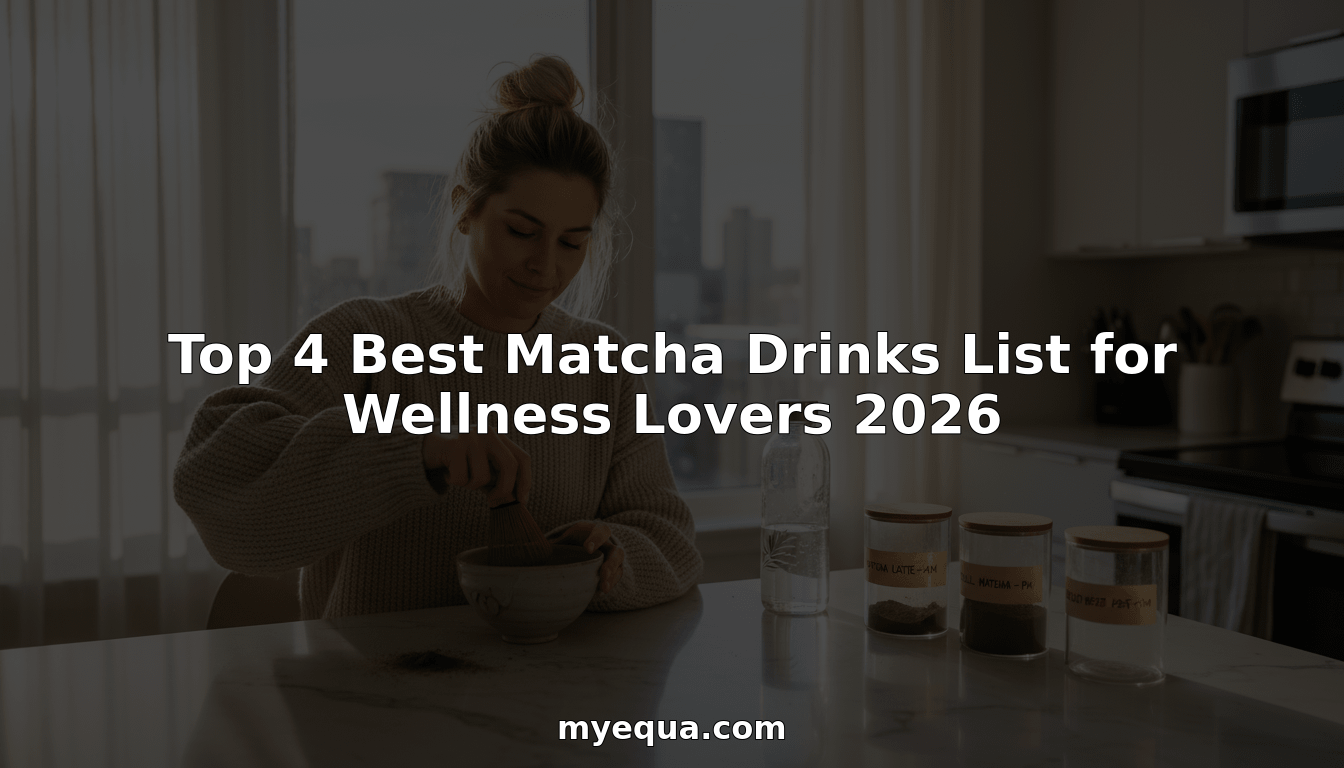 Woman preparing matcha in bright kitchen