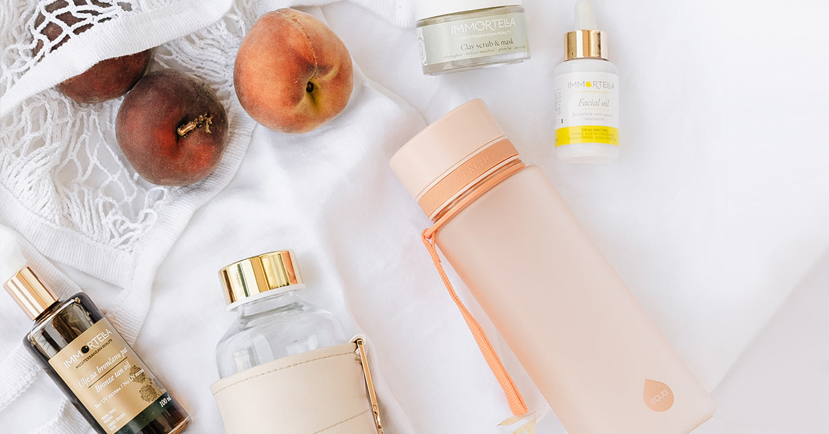 Proper hydration with EQUA bottles helps your skin glow