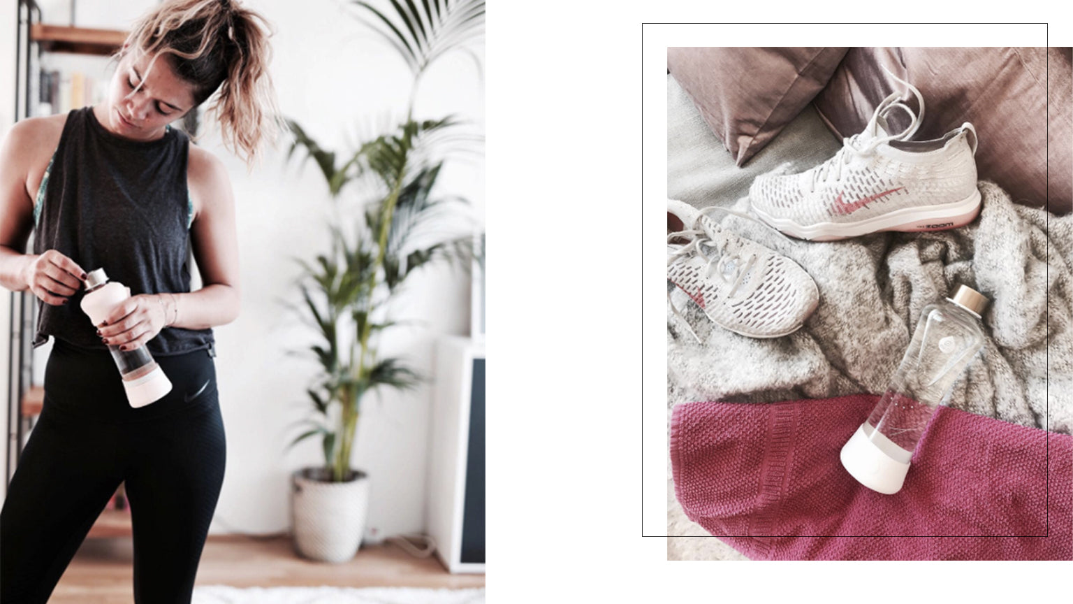 Hydrated while working out with EQUA bottles