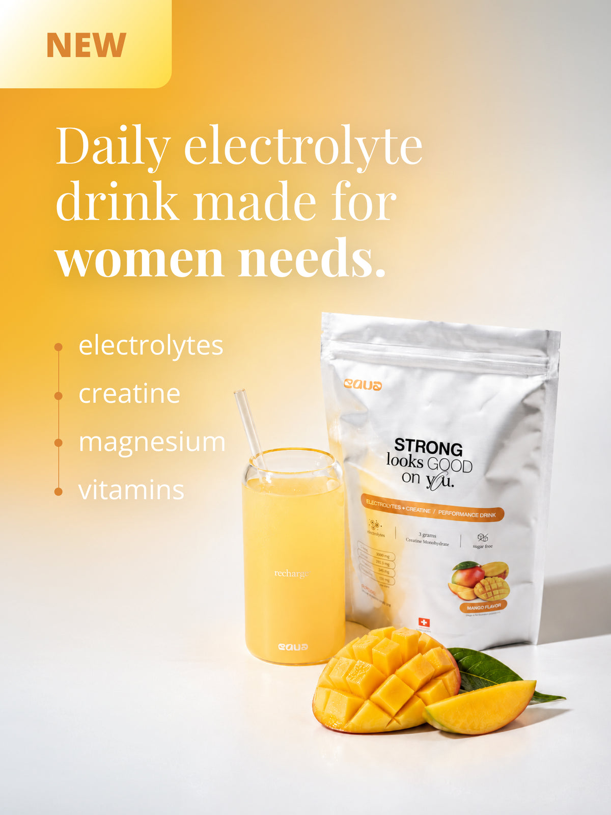Recharge Tonic + Kreatin Mango