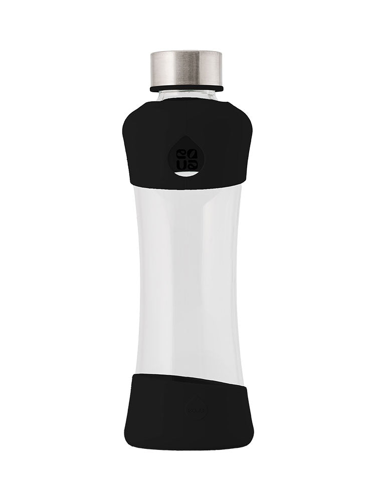 Active Black Glass Bottle