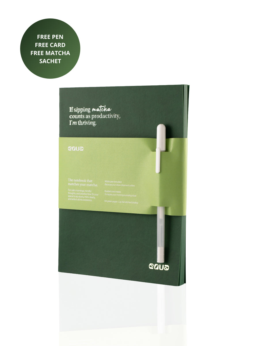 Matcha Equa Matcha notebook – EQUA - Sustainable Water Bottles