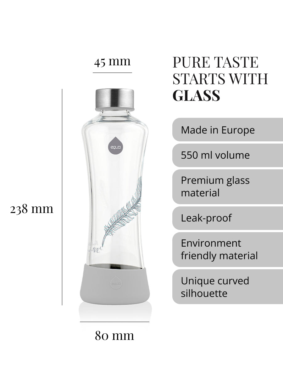 Sklenená fľaša Feather