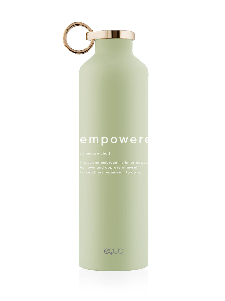 Empowered green bouteille en acier inoxydable thermo classe