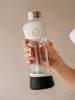 Active White glass water bottle - 550 ml