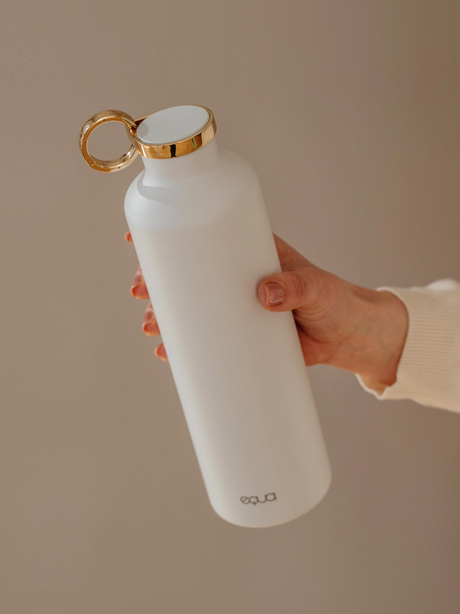 Smart Snow White Stainless Steel Water Bottle by EQUA – EQUA