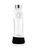 EQUA Active White glass water bottle on white paper