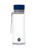 EQUA BPA FREE water bottle, Plain Blue, minimalistic design, no motif, dark blue color