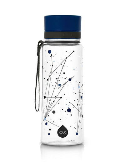 EQUA BPA FREE water bottle, Universe, motif of universe, dark blue color