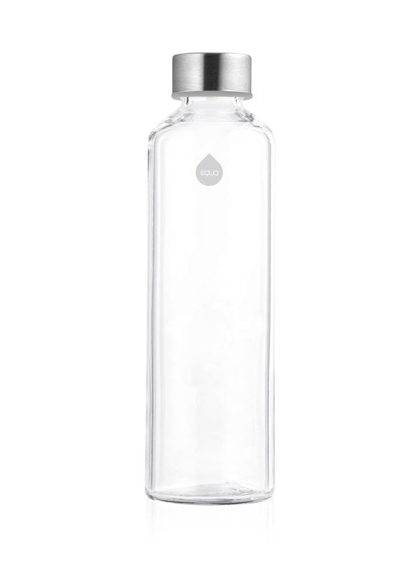 Silver Glass Bottle