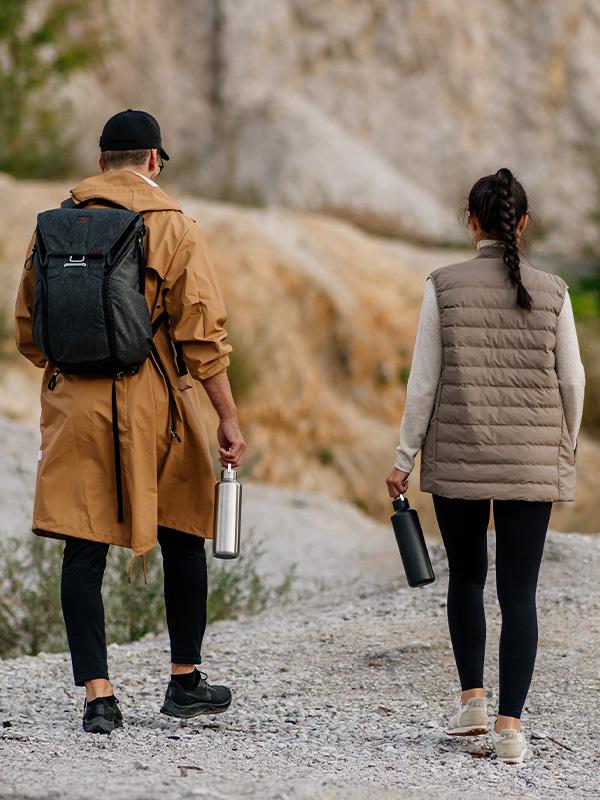 Enostavna za prenašanje, odlična za šport in dejavnosti na prostem, kot je pohodništvo, unisex in minimalistična, steklenice za vodo iz nerjavečega jekla