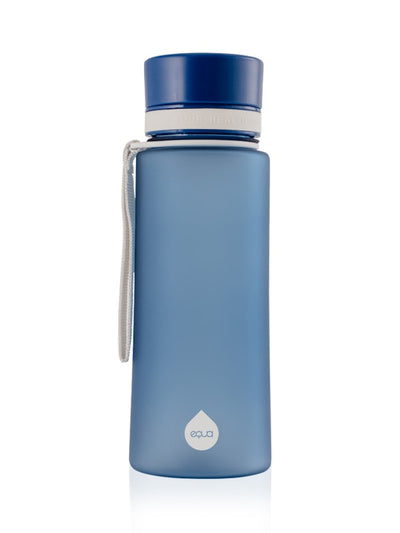 Rhino Botella de agua de plástico sin BPA en color azul de EQUA - EQUA - Botellas  de agua sostenibles