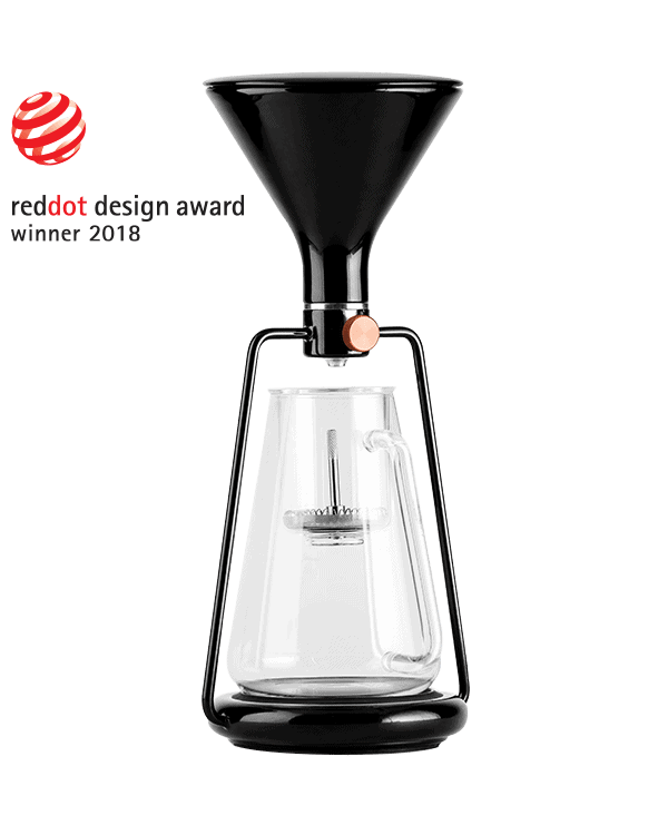 GINA black basic by GOAT STORY - specialty coffee device with three coffee preparation methods