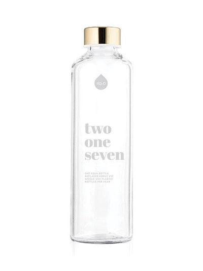 217 White Glass Bottle