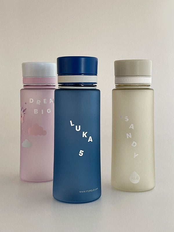 Add EQUA stickers to your water bottle